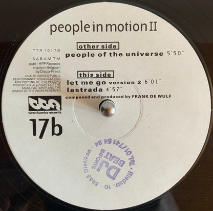 Frank De Wulf : People In Motion II (12")