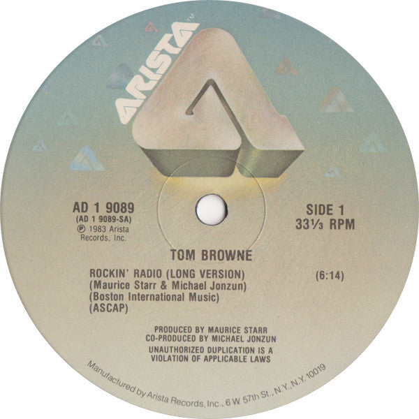 Tom Browne : Rockin' Radio (12")