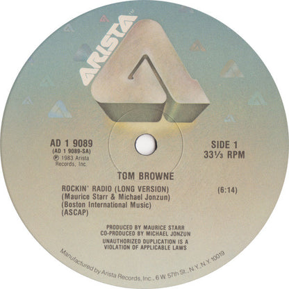 Tom Browne : Rockin' Radio (12")