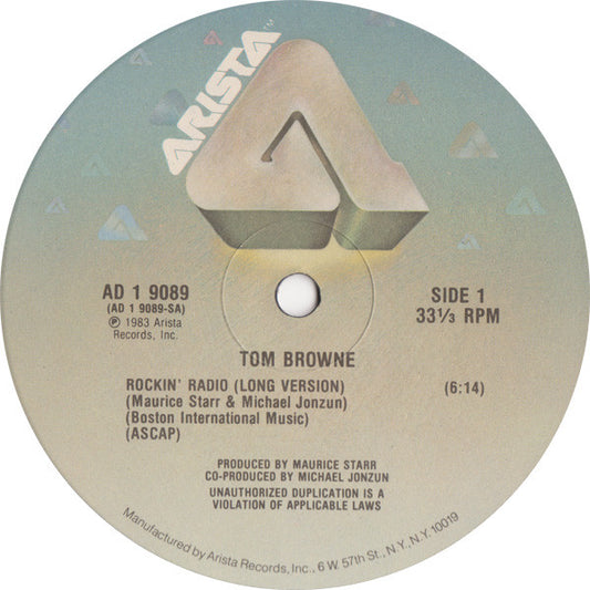 Tom Browne : Rockin' Radio (12")