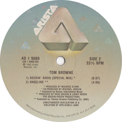 Tom Browne : Rockin' Radio (12")