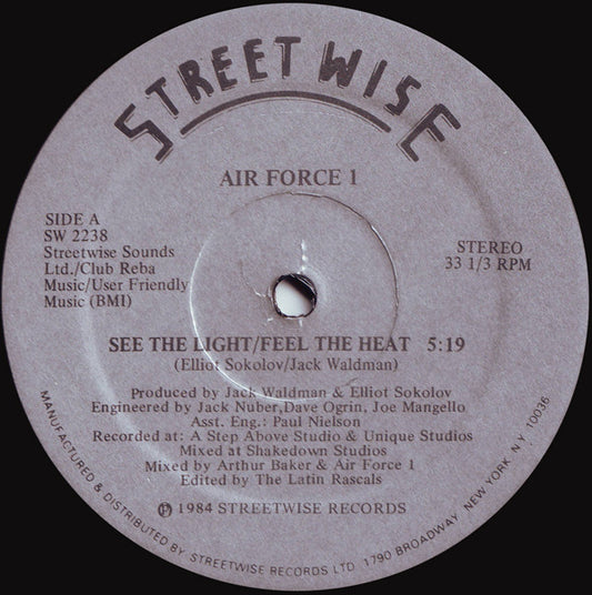 Air Force 1 : See The Light / Feel The Heat (12")