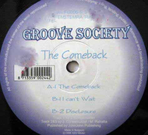 Groove Society : The Comeback (12")