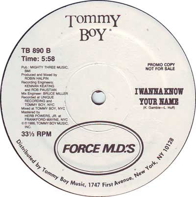Force MD's : Walking On Air (12", Promo)