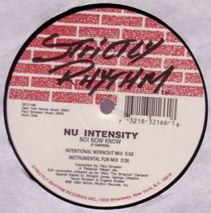 Nu Intensity : Danger Love Dance (i...Ya!) / No! Now Work (12")