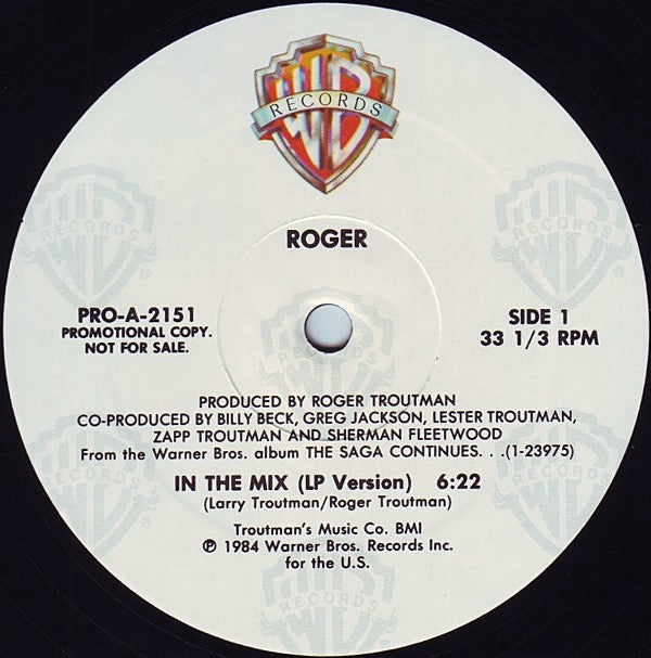 Roger* : In The Mix (12", Promo)