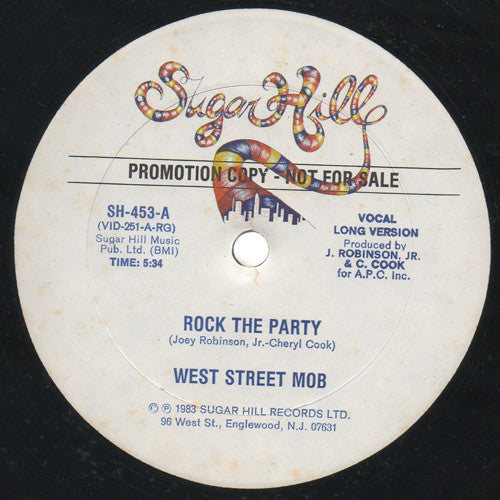 West Street Mob : Rock The Party (12", Promo)