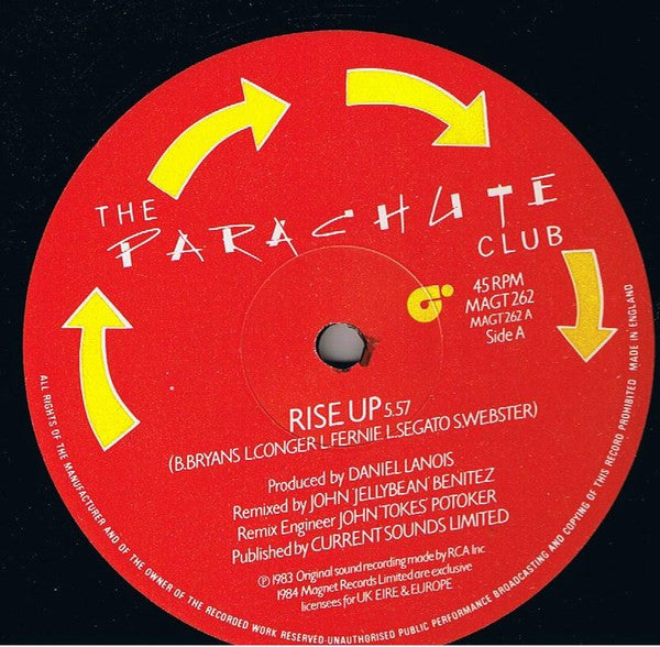 The Parachute Club : Rise Up (12")