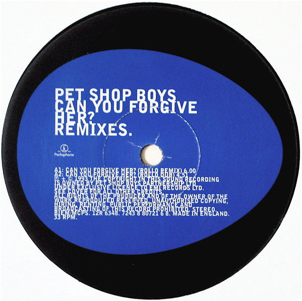 Pet Shop Boys : Can You Forgive Her? Remixes. (12", Single)