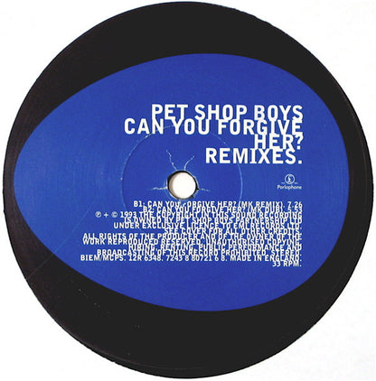 Pet Shop Boys : Can You Forgive Her? Remixes. (12", Single)