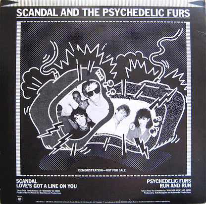 Scandal (4) / The Psychedelic Furs : Love's Got A Line On You / Run And Run (12", Promo)