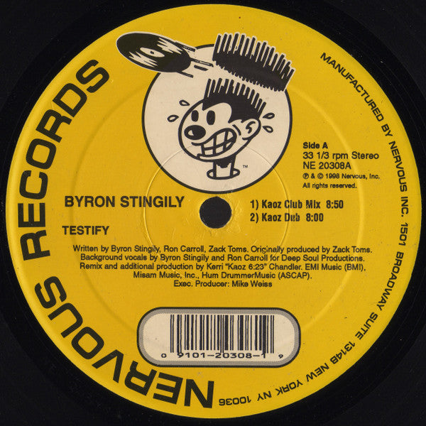 Byron Stingily : Testify (12")