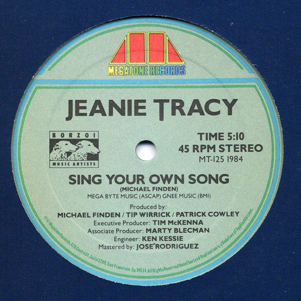 Jeanie Tracy : Time Bomb / Sing Your Own Song (12", Single)