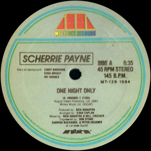 Scherrie Payne : One Night Only (12")