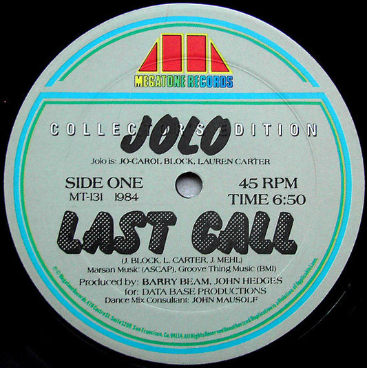 Jolo : Last Call (12")