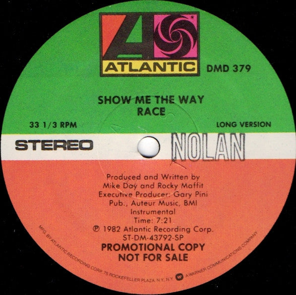 Race (2) : Show Me The Way (12", Promo)