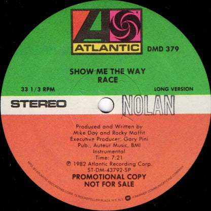 Race (2) : Show Me The Way (12", Promo)