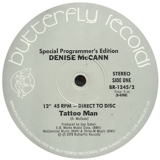 Denise McCann : Tattoo Man / I Don't Wanna Forget You (12", Ltd)