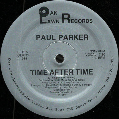 Paul Parker : Time After Time (12")