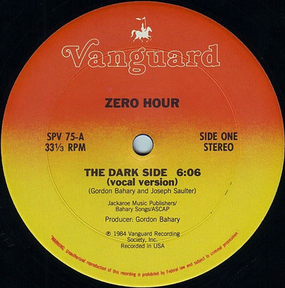 Zero Hour : The Dark Side (12", Single)