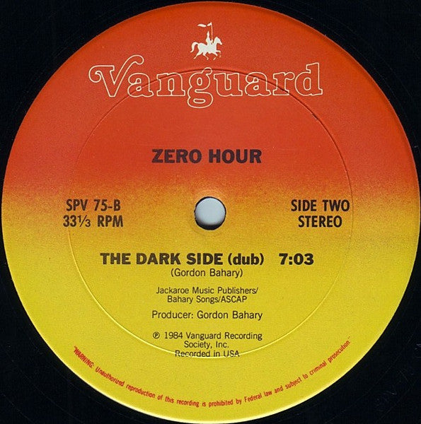 Zero Hour : The Dark Side (12", Single)