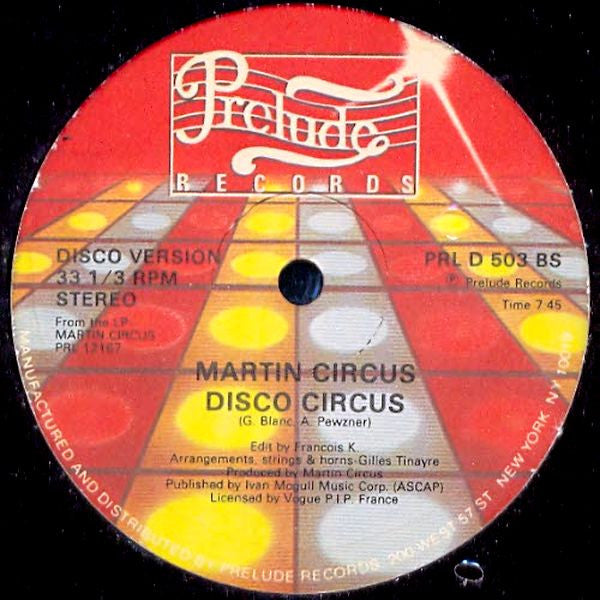 Martin Circus : Before It Gets Dark / Disco Circus (12")
