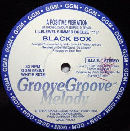 Black Box : A Positive Vibration Part I (12")