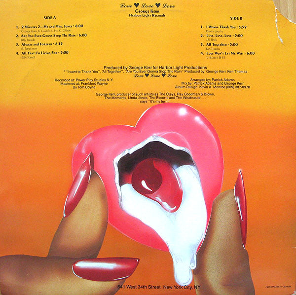George Kerr : Love Love Love (LP, Album)