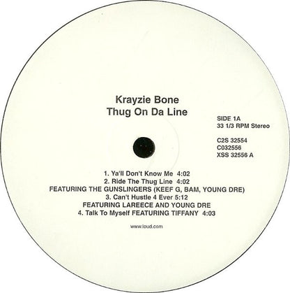Krayzie Bone : Thug On Da Line (2xLP, Album)