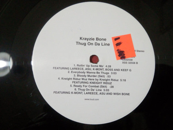 Krayzie Bone : Thug On Da Line (2xLP, Album)