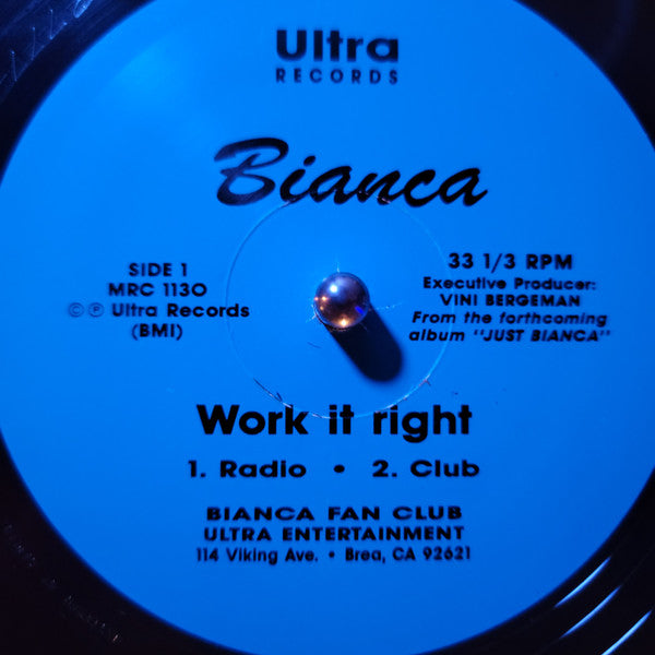 Bianca (7) : Work It Right (12")