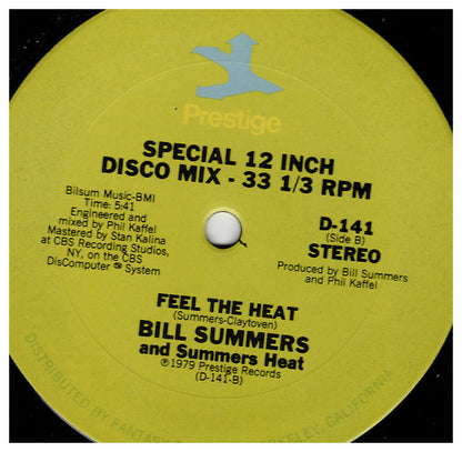 Bill Summers & Summers Heat : Dancing Lady / Feel The Heat (12")