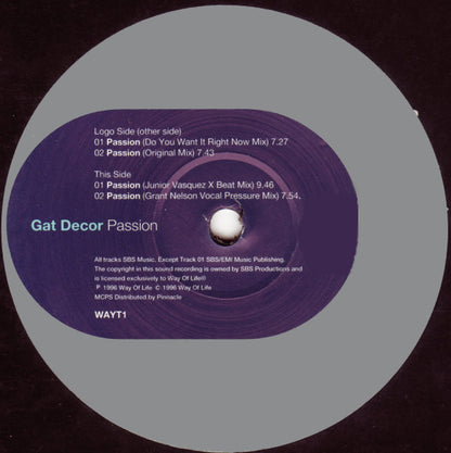 Gat Decor : Passion (12", Single)