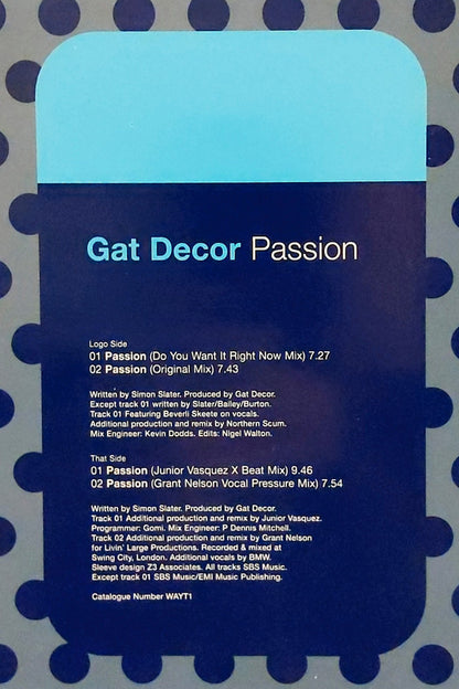 Gat Decor : Passion (12", Single)