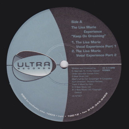 The Lisa Marie Experience* : Keep On Dreaming (12")