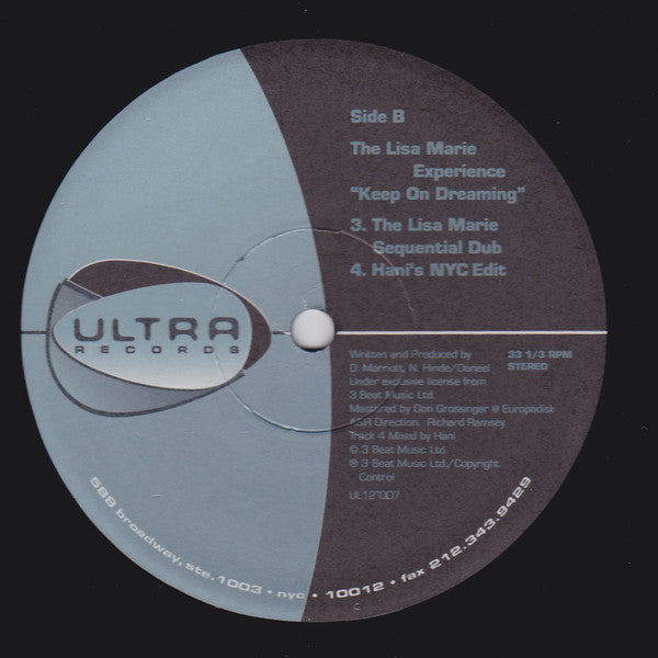 The Lisa Marie Experience* : Keep On Dreaming (12")