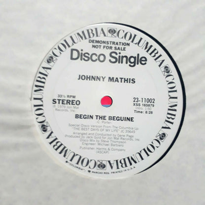 Johnny Mathis : Begin The Beguine / Gone, Gone, Gone (12", Single, Promo)