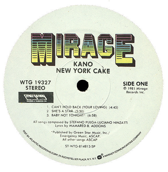 Kano : New York Cake (LP, Album, Spe)