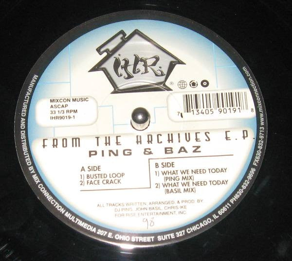 Ping & Baz : From The Archives EP (12")