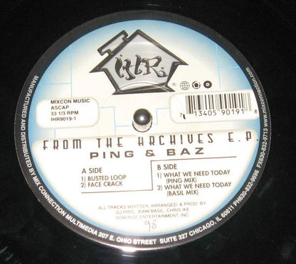 Ping & Baz : From The Archives EP (12")