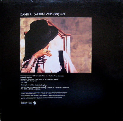 Prince And The New Power Generation : Damn U (12", Single, Promo)