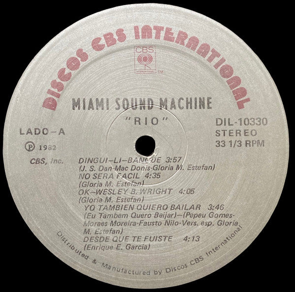 Miami Sound Machine : Rio (LP, Album)