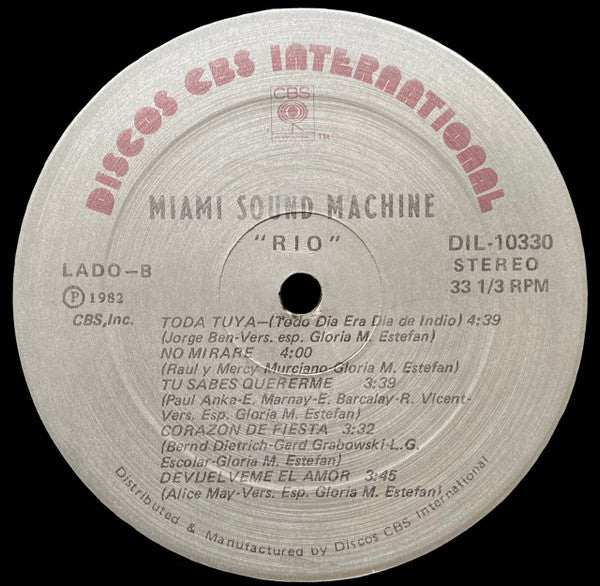 Miami Sound Machine : Rio (LP, Album)