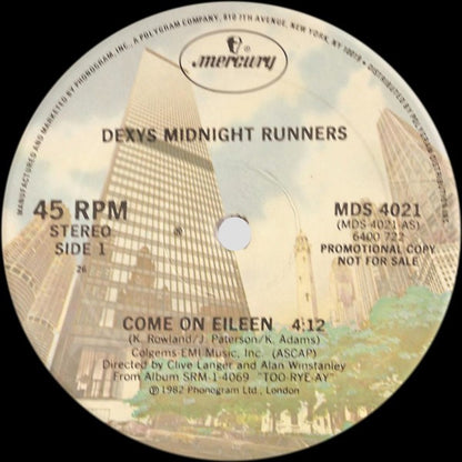 Dexys Midnight Runners & The Emerald Express : Come On Eileen (12", Single, Promo)
