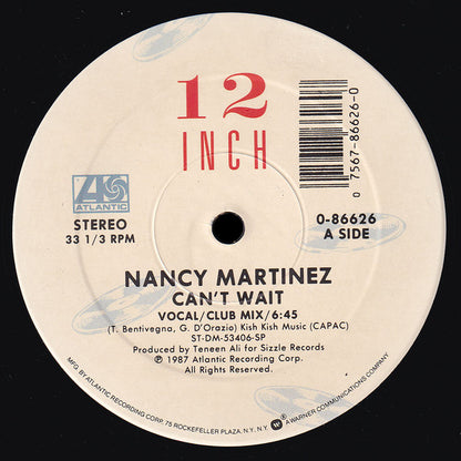 Nancy Martinez : Can't Wait (12", Single)