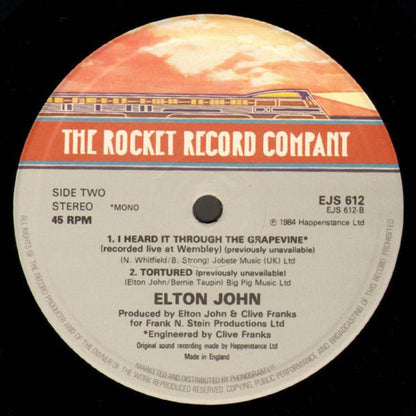 Elton John : Who Wears These Shoes (12")