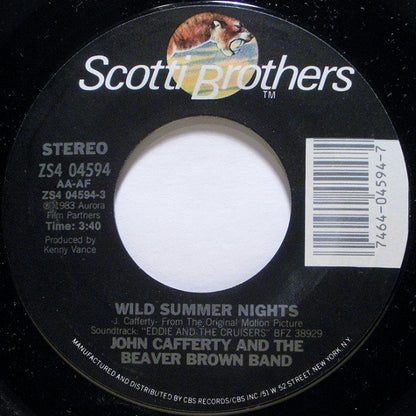 John Cafferty And The Beaver Brown Band : Wild Summer Nights (7", Single, Pit)