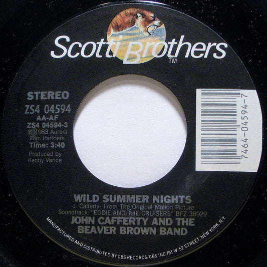 John Cafferty And The Beaver Brown Band : Wild Summer Nights (7", Single, Pit)