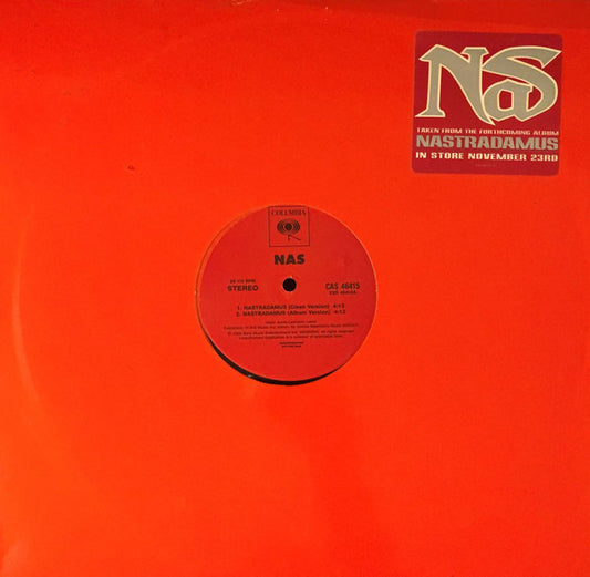 Nas : Nastradamus (12", Promo)