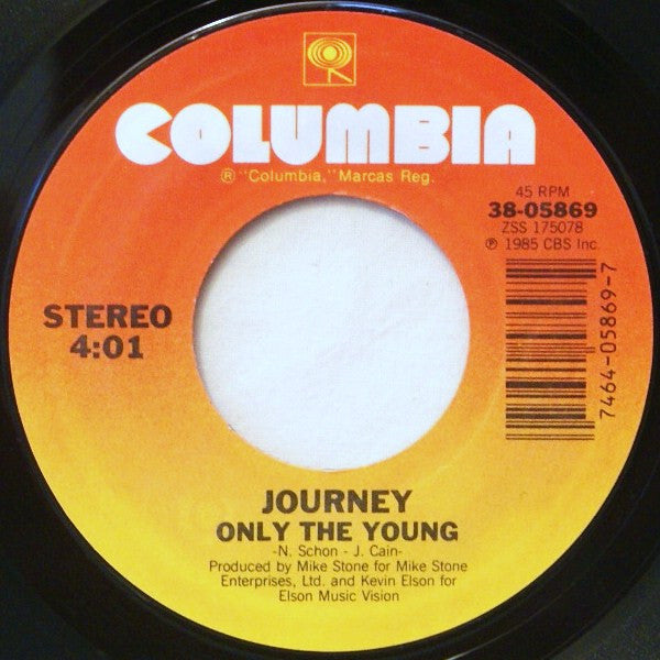 Journey : Be Good To Yourself (7", Single, Styrene)
